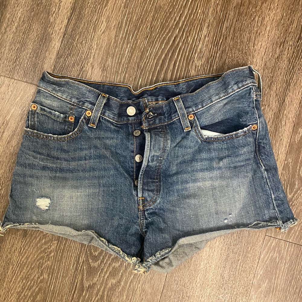 Vintage Levi’s 501 Distressed Jean Shorts